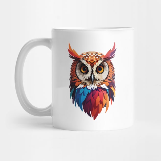 Colourful Owl with Woohoo word on her head by ActivLife